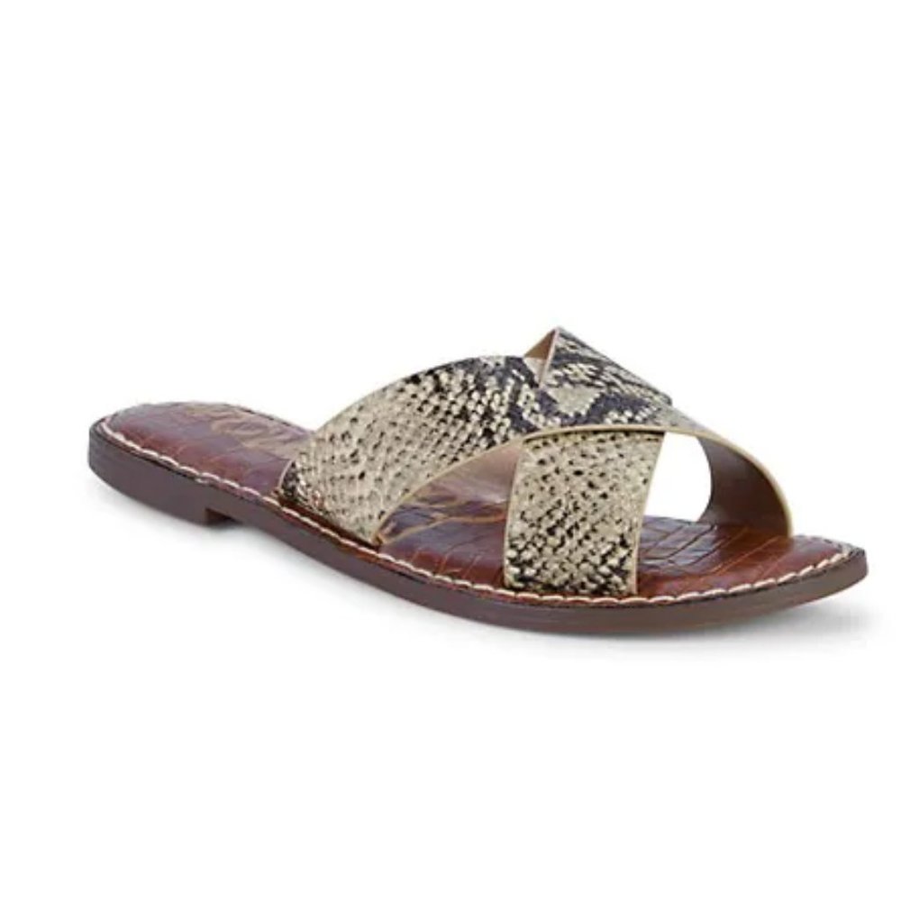 SAM EDELMAN Leather Slide Sandals